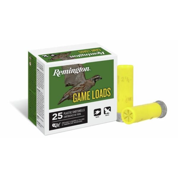 Remington Lead Game Load Shotshells 20 ga 2-3/4″ 7/8 oz 1225 fps #7.5 25/ct