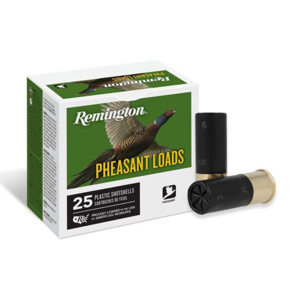 Remington Pheasant Load 12 ga 2-3/4″ 1-1/4 oz #4 1330 fps 25/ct