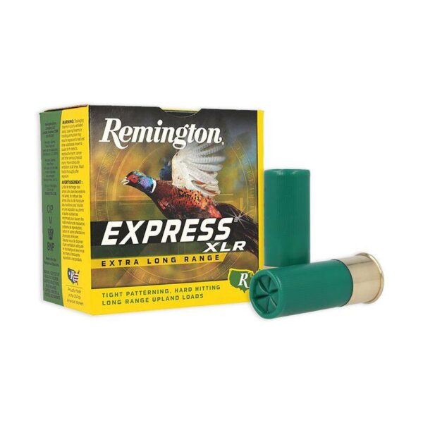 Remington Express Extra Long Range Shotgun Ammo 12 ga 2 3/4″ 3 3/4 dr 1 1/4 oz #4 1330 fps 25/ct