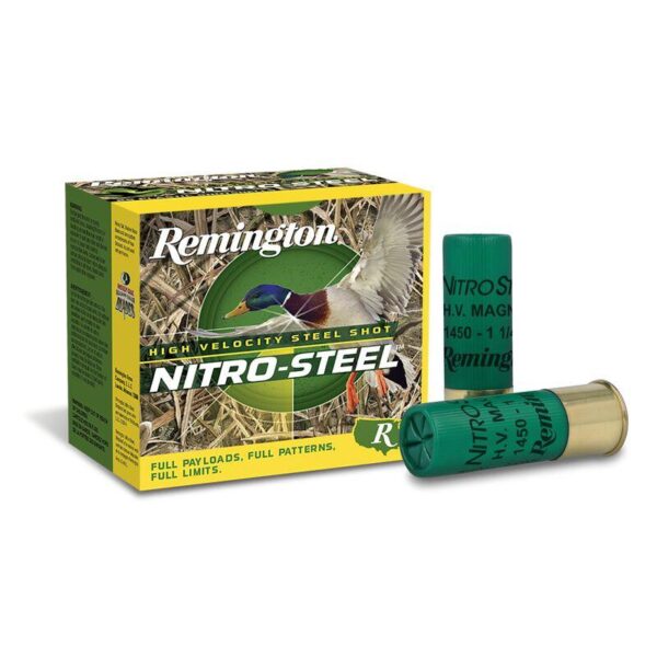 Remington Nitro-Steel Hi-Velocity Magnum Load Shotshell  12ga 2-3/4″ 1-1/4 oz #2 1275 fps 25/ct