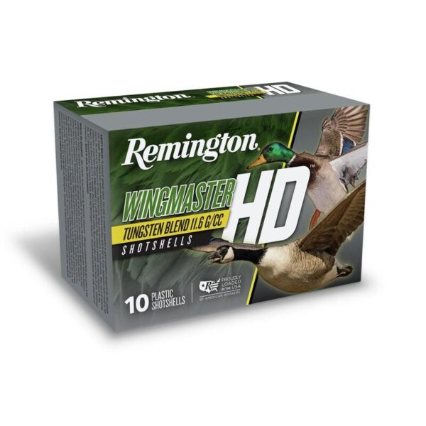 Remington Wingmaster HD Shotshells 12ga 3″ 1-1/4oz #4 1450 fps 10/ct