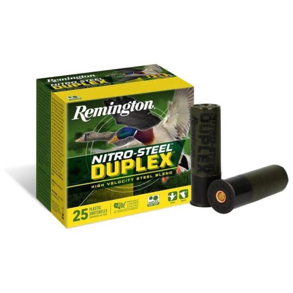 Remington Nitro-Steel Duplex Shotshells 12ga 3″ 1-1/4oz 1450 fps #2 & #6 Shot 25/ct