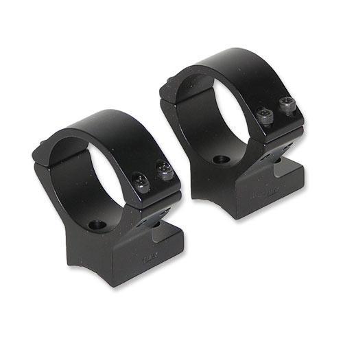 Talley Lightweight Alloy Scope Mounts – Black Anodized – 30mm – Medium Thompson Center Venture Stevens 200 Stiller Predator Ruger American (SA) S