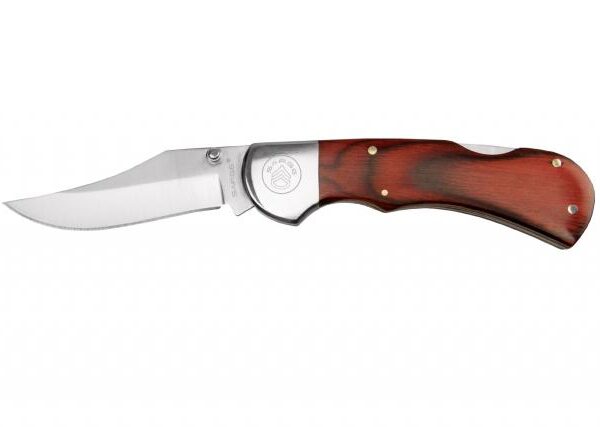 Sarge Knives Gambler Lock Back Folding Knife 2-3/4″ Clip Point Blade Wood