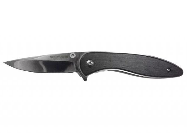 Sarge Knives Black Brushed Swift Assist Folding Knife