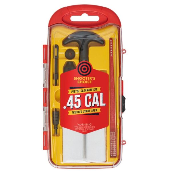 Shooters Choice .45 Cal Handgun Cleaning Kit with Aluminum Rod