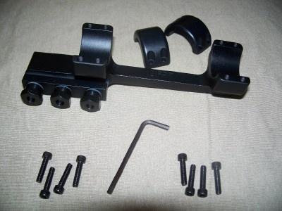 DNZ Freedom Reaper 1-Piece Forward Ring Picatinny Rail Mount – 1″ Black