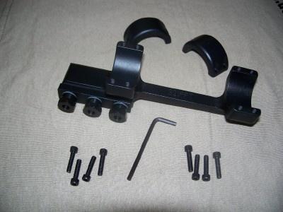 DNZ 1-Piece Freedom Reaper Forward Ring Picatinny Rail Mount – 30mm Black