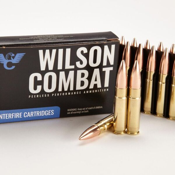Wilson Combat Rifle Ammunition 300 Blackout | 220gr Sierra HPBT 1025 FPS – 16 in Barrel (Subsonic) 20/Box