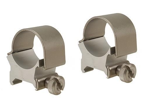 Weaver Detachable Top Mount Aluminum Scope Rings 1″ High – Silver