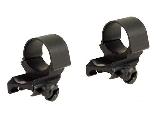 Weaver Detachable Extension Top Mount Aluminum Scope Rings – 1″ High Dual EXT – Matte