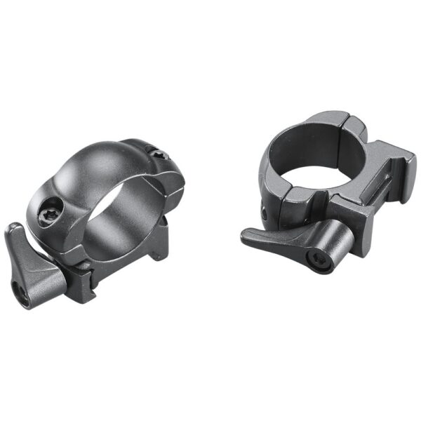 Weaver Grand Slam Leaver-Lok Top Mount Steel Scope Rings 1″ Medium Matte