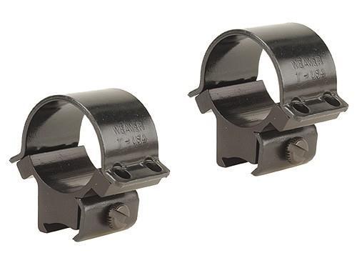 Weaver .22 Tip-Off Ringmount for 3/8″ Grooved Receiver – 1″ Sure Grip – Black