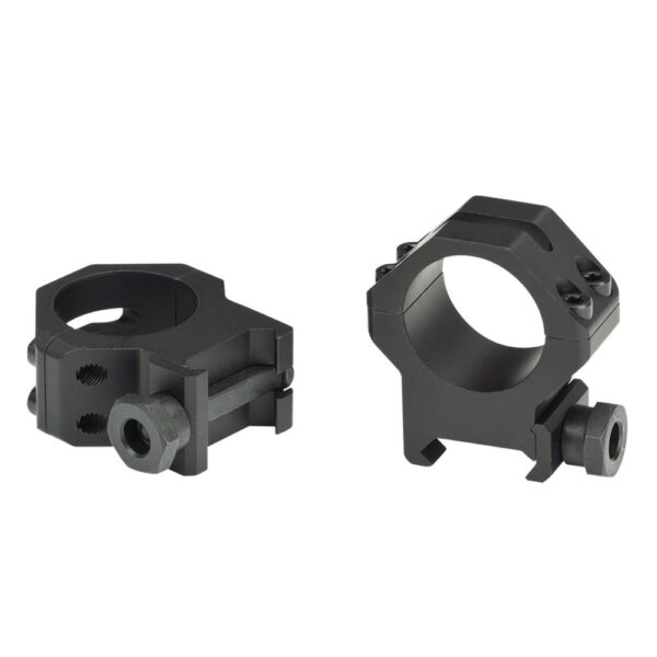 Weaver 4-Hole Tactical Picatinny Aluminum Scope Rings 1″ High Matte