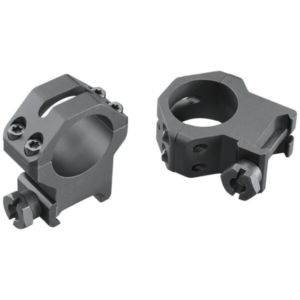 Weaver 4-Hole Tactical Picatinny Aluminum Scope Rings 1″ X-High Matte