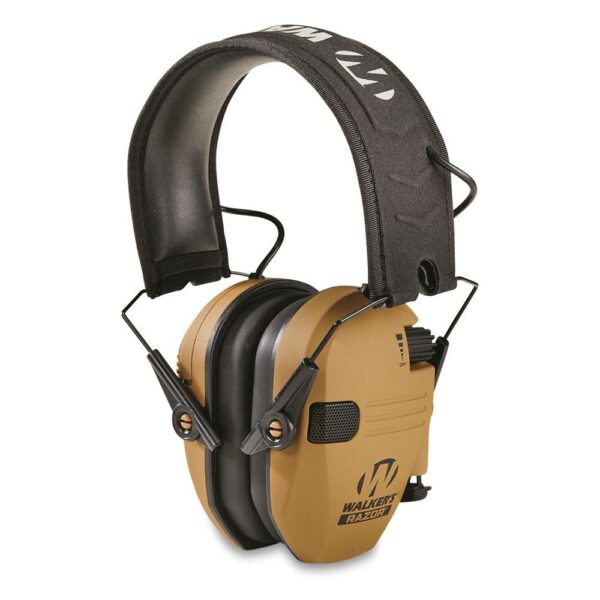 Walker’s Razor Slim Electronic Muff 23dB Battle Brown