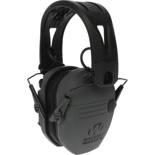 Walker’s Razor Tacti-Grip Ear Muffs -Battleship Gray 23NRR