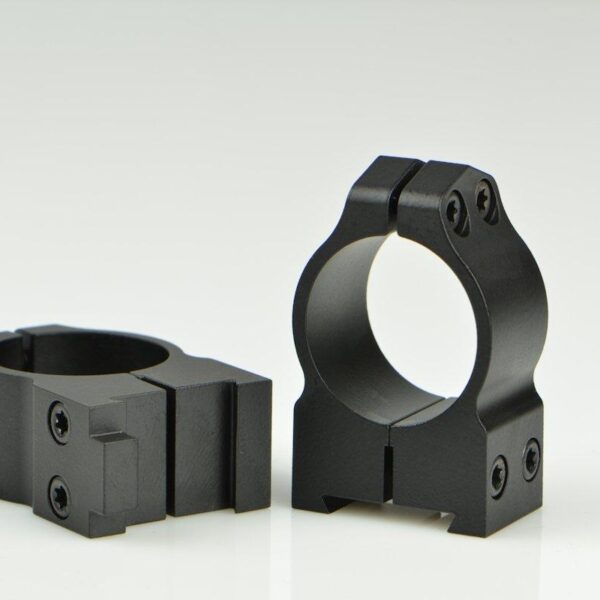 Warne 2-Piece Maxima Fixed (19mm Dovetail) Scope Ringmounts with Grooved Receiver Fits CZ550 1″ Medium Matte