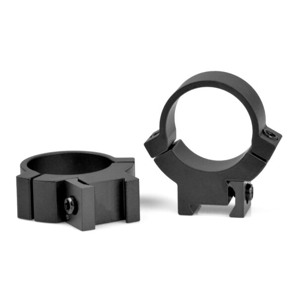Warne 721M Rimfire Rings 1″ Med Black