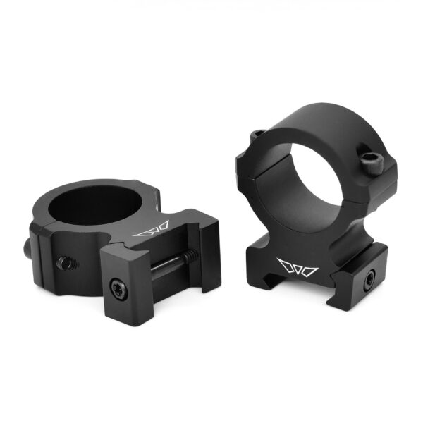 Warne Vapor 2-Piece Horizontal Scope Rings 1″ High Matte