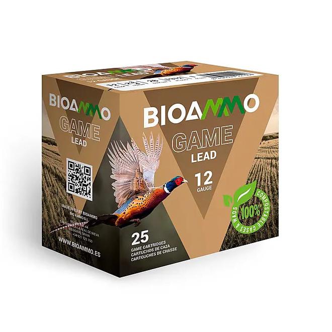 Winchester Bioammo Lead Game Pheasant 12 Gauge 2-3/4" 1-1/4oz #4 Shot 25-Round Box