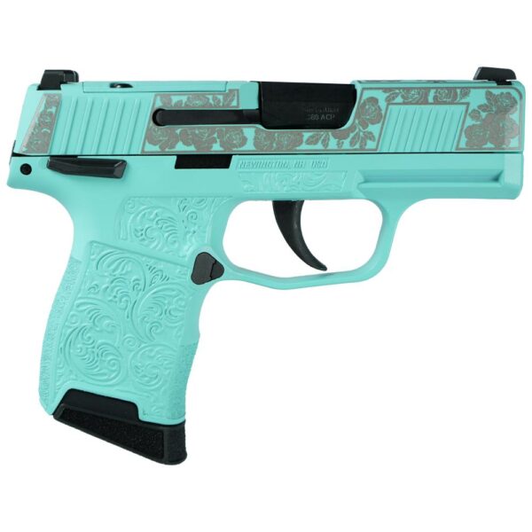 Sig Sauer P365 .380 ACP Striker-Fired Pistol Robin’s Egg Blue and Roses 9mm 3.1″