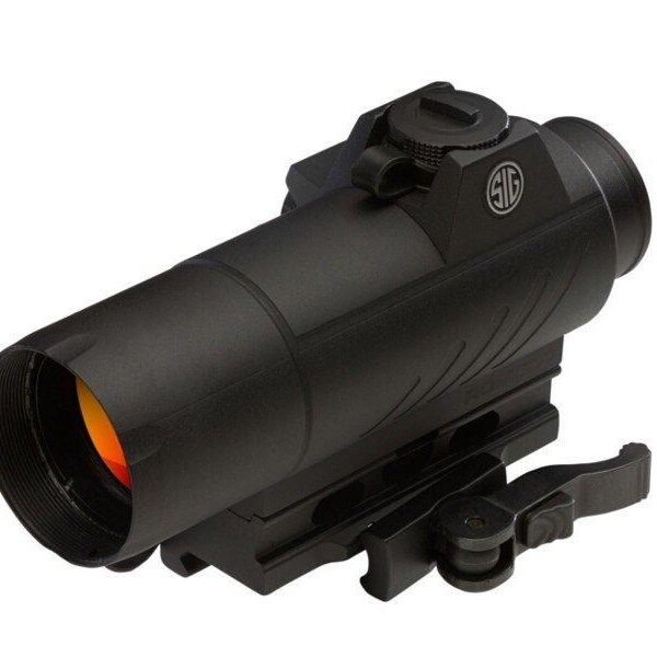 Sig Sauer ROMEO7 Full SIze Red Dot Sight – 1x30mm 2 MOA Red Dot Reticle M1913 Rail IF Black