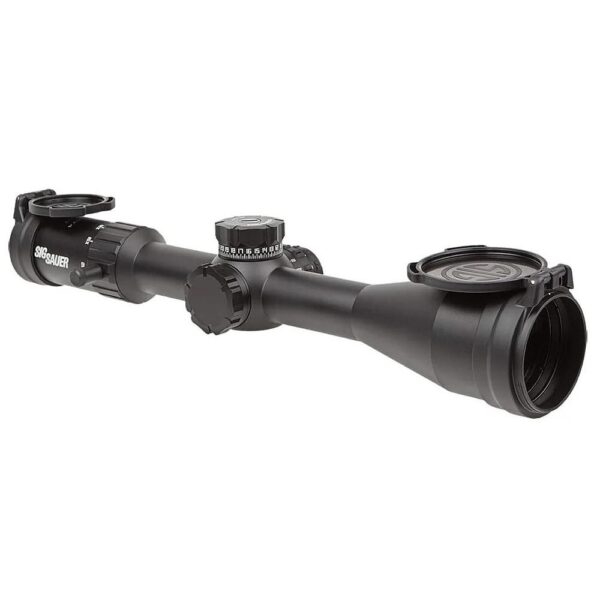 Sig Sauer Whiskey4 Rifle Scope 2.5-10×42 30mm SFP Quadplex Non-Illum Black