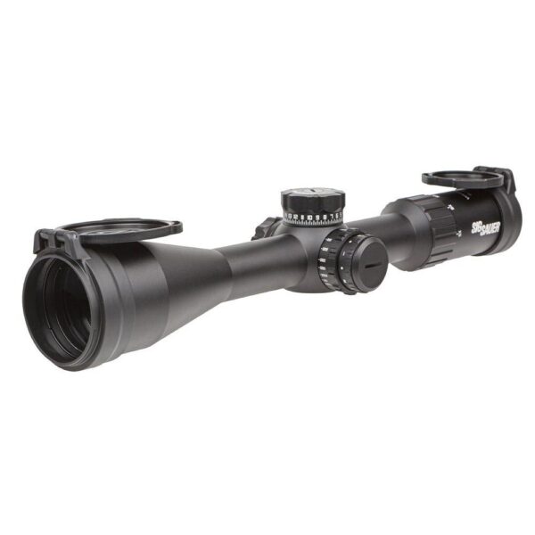 Sig Sauer Whiskey 4 Rifle Scope 5-20X50 30mm FFP MOA MIlling Hunter Illum Exp ZeroStop – Black
