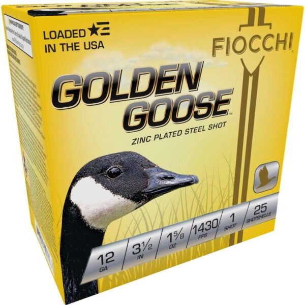 Fiocchi Golden Goose Shotshells 12ga 3 1/2″ 1-5/8oz 1430fps #1 25/ct