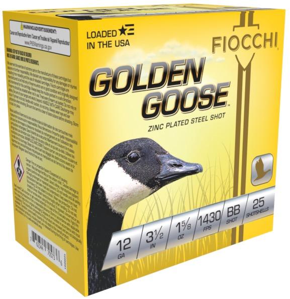 Fiocchi Golden Goose Shotshells 12ga 3 1/2″ 1-5/8oz 1430fps #BB 25/ct