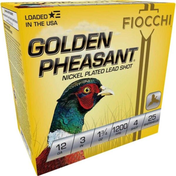 GOLDEN PHEASANT NP 12ga 3″ 1 3/4oz #4 1200fps 25RD