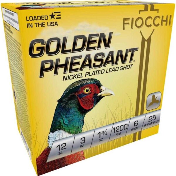 GOLDEN PHEASANT NP 12ga 3″ 1 3/4oz #6 1200fps 25RD