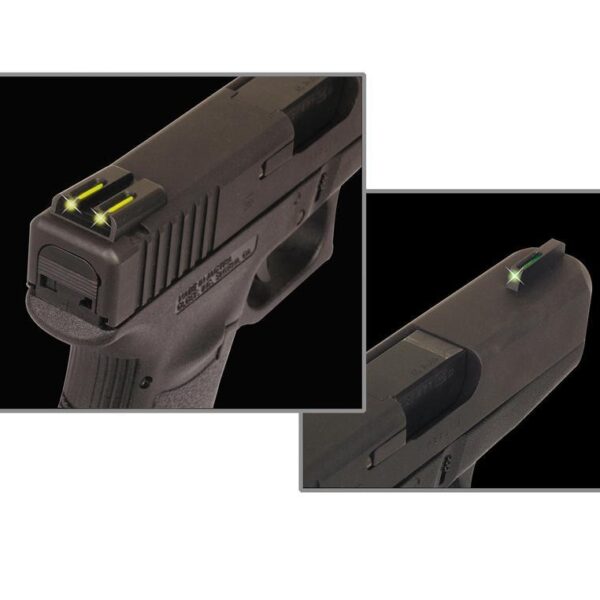 Truglo TFO Tritium/Fiber-Optic Day/Night Sights Fits Springfield XD XDM (excluding 5.25″ Comp Series) and XDS – Front Green/Rear Yellow