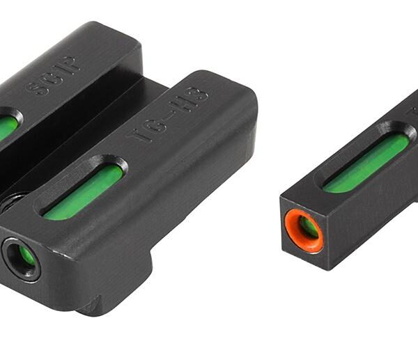 Truglo TFX Pro Next Gen Tritium & Fiber Optic Xtreme Handgun Sight – Sig Sauer #6 front / #8 rear – Orange Outline Front/Rear Green