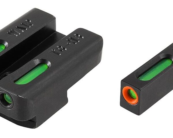 Truglo TFX Pro Tritium/Fiber-Optic Day/Night Sights Fit Walther P99/Walther PPQ – Orange Outline Front/Rear Green
