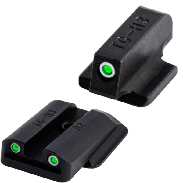 Truglo Tritium Pro Night Sights Fit Ruger LC9 LC9s LC380 – White Outline Front/Rear Green