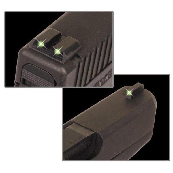 Truglo Tritium Sights Front & Rear Sig #8 Front/#8 Rear – Green Front/Rear Green
