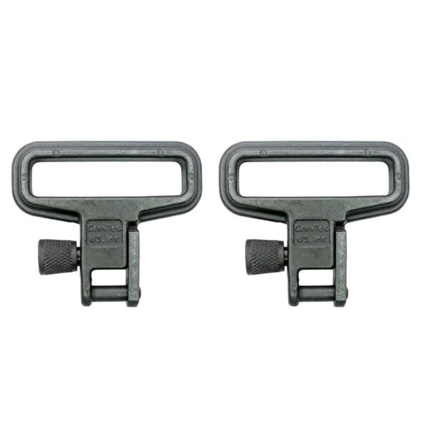 Grovtec Mil-Force Swivel Set 1.25″ Black 2/ct