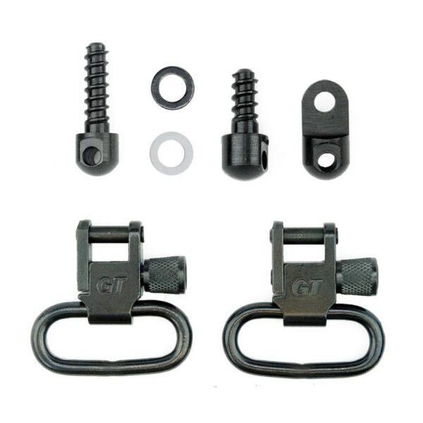 GrovTec Ruger Carbines Auto and Single Locking Swivel Sets 1″ Black