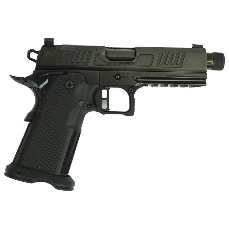Alpha Foxtrot AF1911 Romulus 9mm 1911 4.25" TB OR DLC Black 17rd