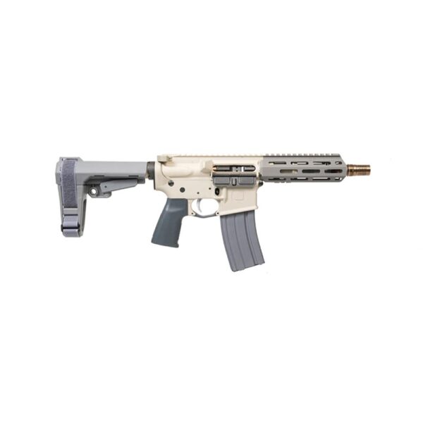 Q Sugar Weasel Handgun .300 BLk 30rd Magazine 7″ 5/8×24 Threaded Barrel Grey with Brace