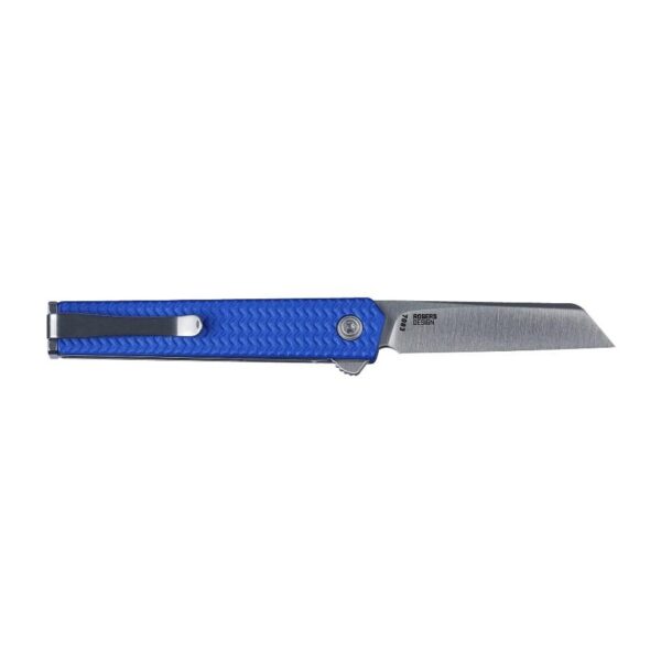 CRKT CEO Microflipper Folding Knife 2-1/5″ Sheepsfoot Blade Blue