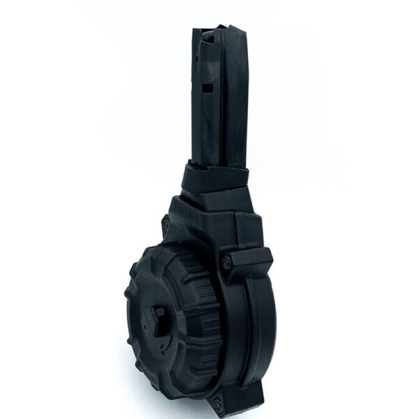ProMag Drum Magazine, Springfield Hellcat 9mm, 50-Round, Black Polymer