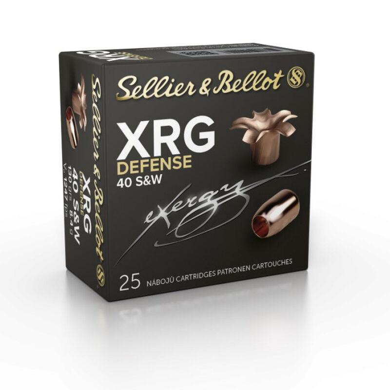 Sellier & Bellot XRG Defense Handgun Ammunition .40 S&W 130gr HP 1247 fps 25/ct