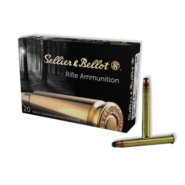 Sellier & Bellot Rifle Ammunition 9.3x72mm 193 gr SP 1950 fps – 20/box