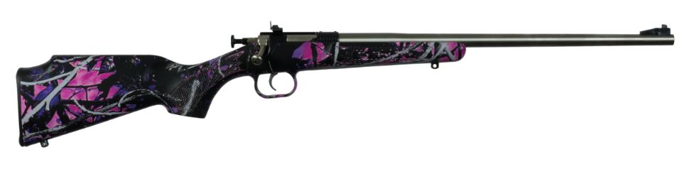 Crickett .22 LR Single Shot Bolt-Action 16.1" Stainless Youth Rifle Muddy Girl