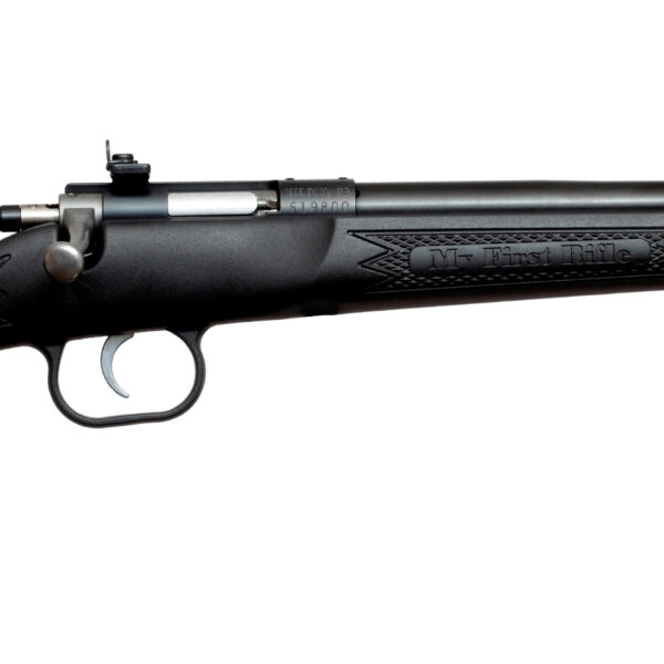 Crickett .22 WMR Single Shot Bolt-Action 16.1″ Blued Youth Rifle Black