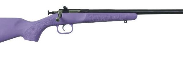 Crickett .22 LR Single Shot Bolt-Action 16.1″ Blued Youth Rifle Purple