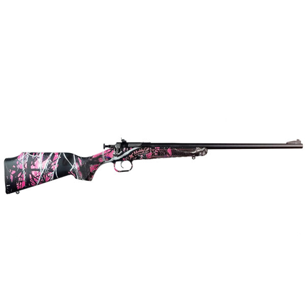 Crickett .22 LR Single Shot Bolt-Action 16.1″ Blued Youth Rifle Muddy Girl Camo